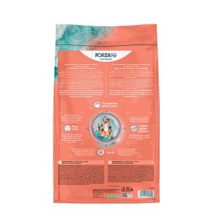 FORZA10 Maintenance Adult All Size Light, su tunu ir ryžiais sausas pašaras, 12 kg