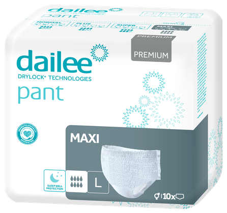 DAILEE Premium Maxi L sauskelnės-kelnaitės, 10 vnt.