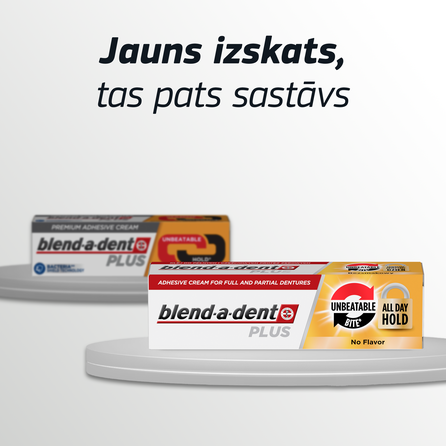 BLEND-A-DENT Premium Plus protezų klijai, 40 g