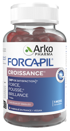 FORCAPIL Croissance vitaminų B ir C, cinko ir seleno kompleksas pastilės, 60 vnt.