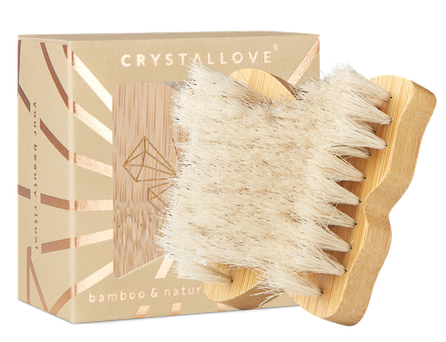 CRYSTALLOVE Butterfly Bamboo Travel Size veido šepetėlis, 1 vnt.
