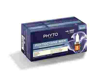 PHYTO Phytocyane-Men Progressive vyrams nuo plaukų slinkimo skirta procedūra, ampulės, 12 vnt.