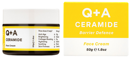 Q+A Ceramide odos barjerą apsaugantis  veido kremas, 50 g
