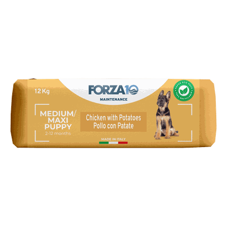 FORZA10 Maintenance Puppy Medium/Maxi, su vištiena ir bulvėmis, šunims sausas pašaras, 12 kg