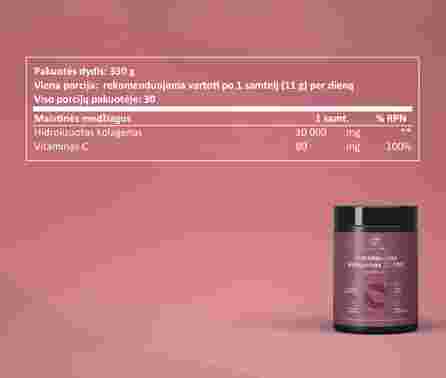 SAPIENS Hidrolizuotas Kolagenas 10000 milteliai, 330 g