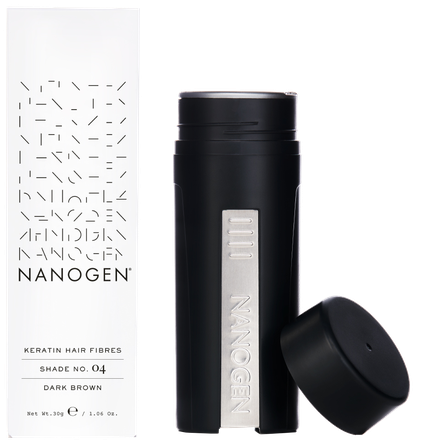 NANOGEN Keratin Dark Brown plaukų pluoštai, 30 g