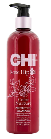 CHI Rose Hip Oil  šampūnas, 340 ml