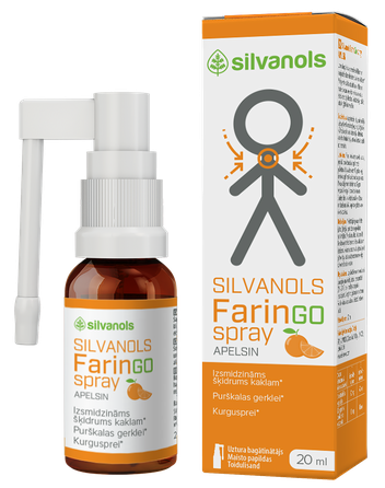 FARINGOSPRAY apelsinų skonio purškalas, 20 ml