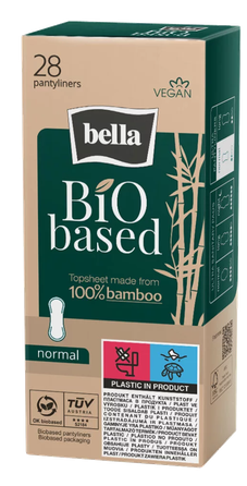 BELLA Bio Based Normal pantyliner įklotai, 28 vnt.