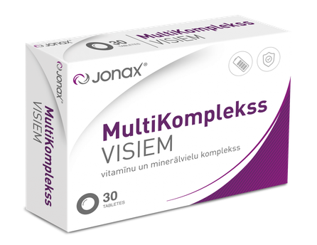 JONAX multivitaminų kompleksas visiems tabletės, 30 vnt.