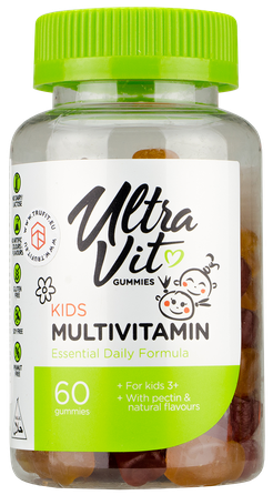 ULTRAVIT   Kids Multivitamin  kramtomosios tabletės, 60 vnt.