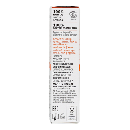 NOVEXPERT  Radiance Lifting Vitamin C Eye Contour paakių kremas, 15 ml