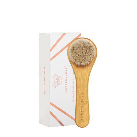 CRYSTALLOVE Bamboo veido šepetėlis, 1 vnt.