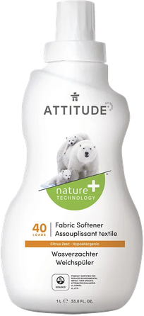 ATTITUDE Citrusų Žievelių Aromato, Ekologiškas skalbinių minkštiklis, 1000 ml