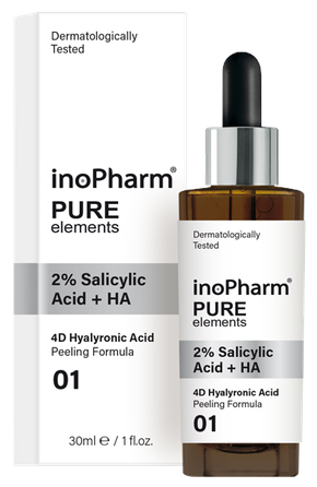 INOPHARM 2% Salicylic Acid + HA šveitiklis, 30 ml