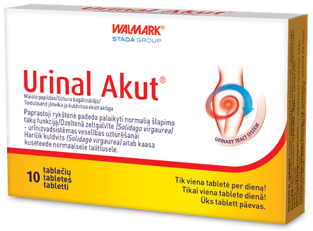 URINAL Urinal Akut tabletės, 10 vnt.