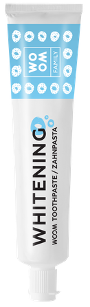 WOOM Family Whitening balinamoji visos šeimos dantų pasta, 75 ml
