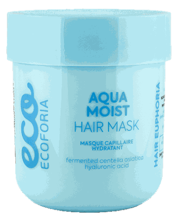 ECOFORIA Hair Euphoria Aqua Moist plaukų kaukė, 200 ml