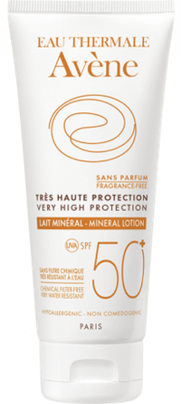 AVENE Very High Protection Mineral Lotion SUN SPF50+ apsauginis kremas nuo saulės, 100 ml