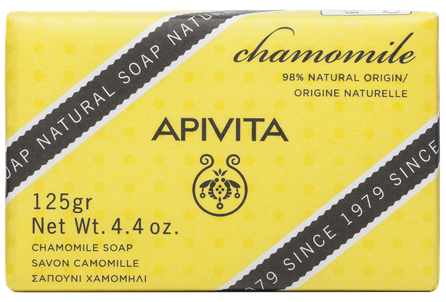 APIVITA  Natural With Chamomile & Lavender muilas, 125 g