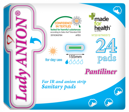 LADY ANION Pantiliner įklotai, 24 vnt.