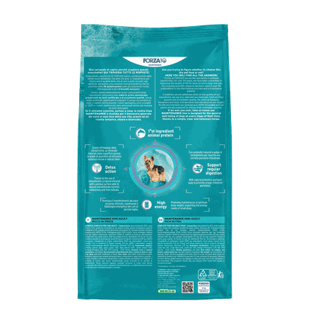 FORZA10 Maintenance Mini Adult, su žuvimi, mažų veislių šunims sausas pašaras, 2 kg