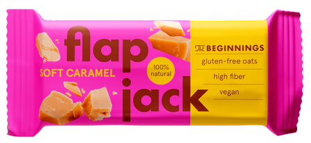 THE BEGINNINGS FlapJack karamelės skonio batonėlis, 60 g