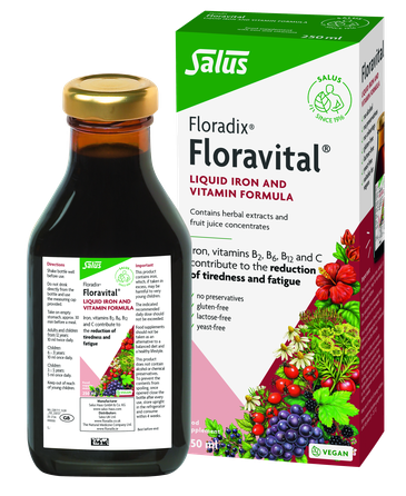 FLORADIX  skystosios geležies formulė su vitaminais, skystis, 250 ml