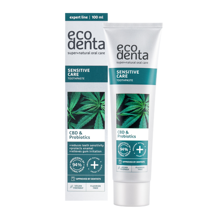 ECODENTA su CBD ir probiotikais dantų pasta, 100 ml