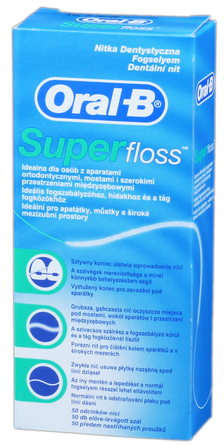 ORAL-B Super Floss dantų siūlas, 1 vnt.