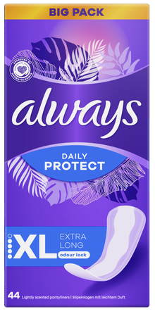 ALWAYS  Daily Protect Extra Long XL įklotai, 44 vnt.