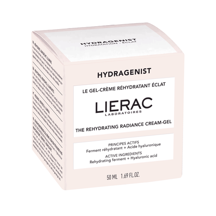 LIERAC Hydragenist The Rehydrating spindesio suteikiantis gelis-kremas, 50 ml