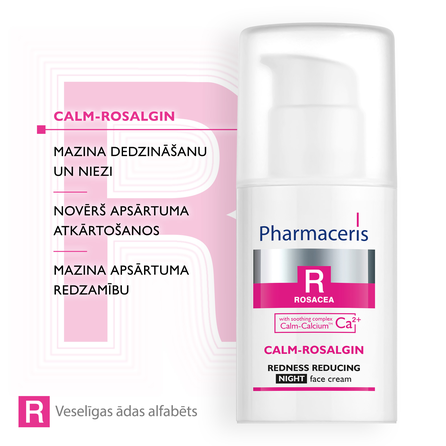 PHARMACERIS R Calm-Rosalgin Night veido kremas, 30 ml