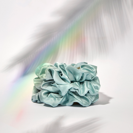 CRYSTALLOVE Amazonite šilkinė plaukų juosta, 1 vnt.