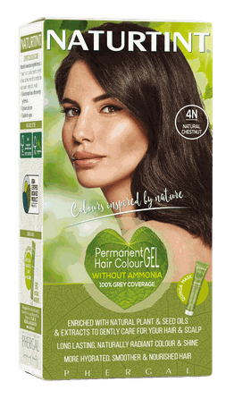 NATURTINT Natural Chestnut 4N ilgalaikiai, be amoniako plaukų dažai, 1 vnt.