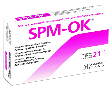 SPM-OK Priešmenstruacinis Sindromas tabletės, 24 vnt.