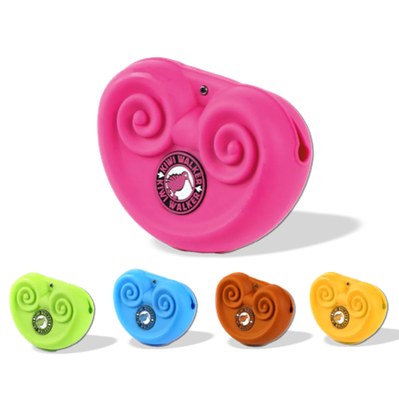 KIWI WALKER patogus, lengvai valomas, rožinis saldainių maišelis, 1 vnt.