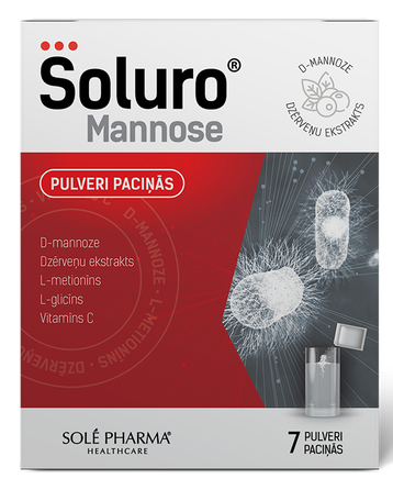 SOLURO Mannose paketėliai, 7 vnt.