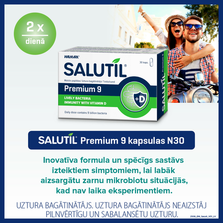 SALUTIL Premium 9 kapsulės, 30 vnt.