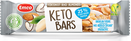 EMCO Coconu And Almonds Keto batonėlis, 35 g