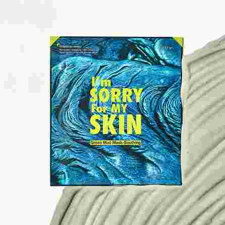 I M SORRY FOR MY SKIN su žaliuoju moliu veido kaukė, 18 g