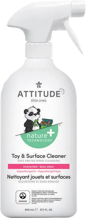 ATTITUDE Žaislų Ir Vaikams Pasiekiamų Paviršių purškiamas valiklis, 800 ml
