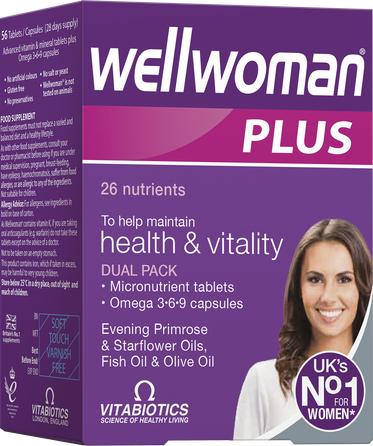 WELLWOMAN  Omega 3-6-9 moterims tabletės + kapsulės, 56 vnt.