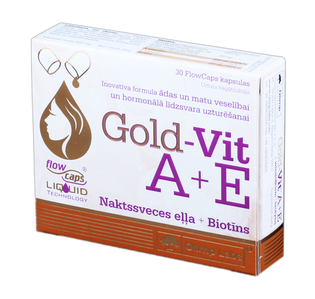OLIMP LABS Gold - Vit A + E kapsulės, 30 vnt.