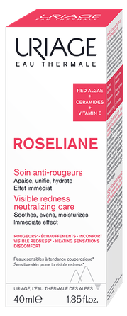 URIAGE Roseliane nuo odos paraudimo veido kremas, 40 ml