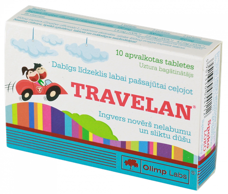 OLIMP LABS Travelan Spoko Loko tabletės, 10 vnt.