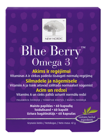 NEW NORDIC OMEGA 3 kapsulės, 60 vnt.