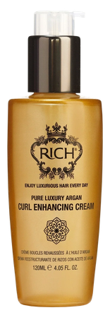 RICH Pure Luxury Pure Luxury Argan Curl Enhancing plaukų kremas, 120 ml