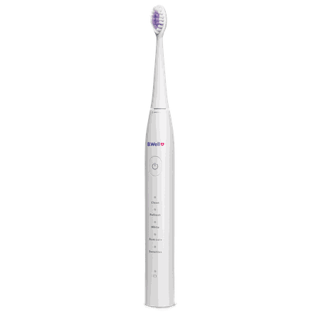 B.WELL Pro-850 Sonic, White elektrinis dantų šepetėlis, 1 vnt.