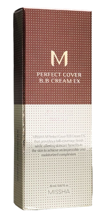 MISSHA Perfect Cover BB SPF42 NO.25 Warm Beige veido kremas, 20 ml